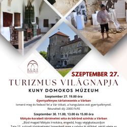 Mátyás-korabeli bőrönd színház a Tatai várban