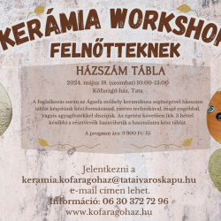 Kerámia workshop felnőtteknek