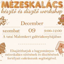 Mézeskalács készítő és díszítő workshop