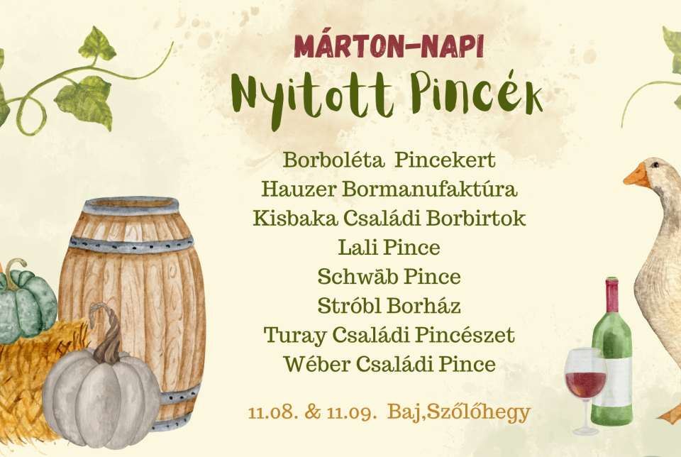 Márton-napi nyitott pincék