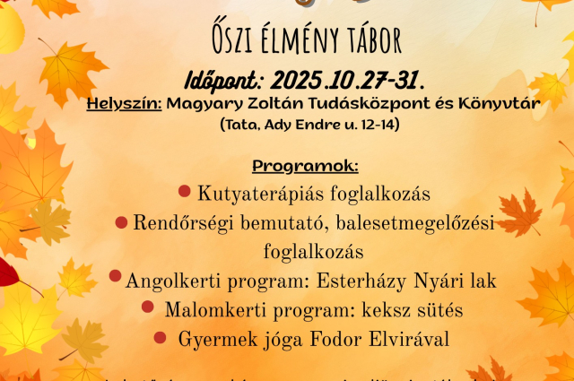 Őszi gyerktábor Tatán