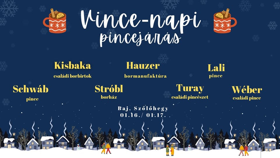 Vince-napi pincejárás