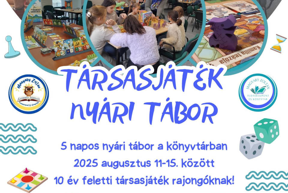 Társasjáték nyári tábor