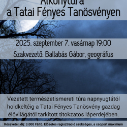 Alkonytúra  Tatai Fényes Tanösvényen