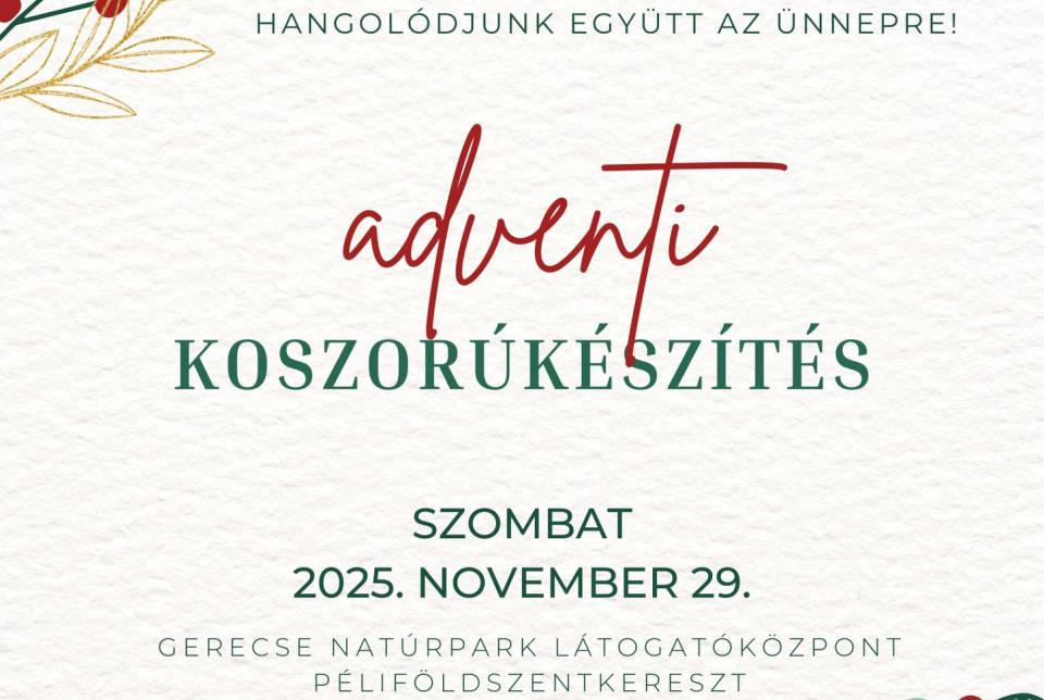 Adventi koszorúkészítés