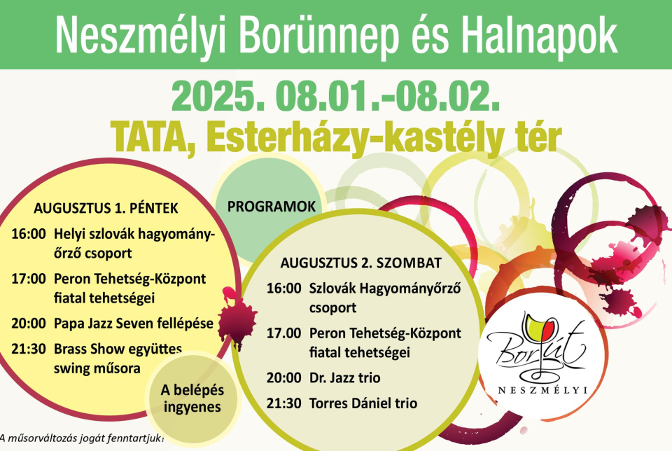 neszmélyi Borünnep és Halnapok