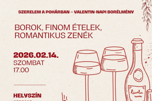Valentin-napi borvacsora