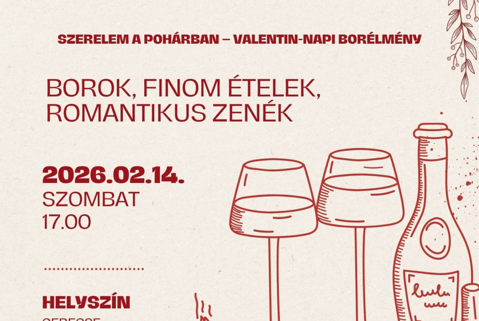 Valentin-napi borvacsora