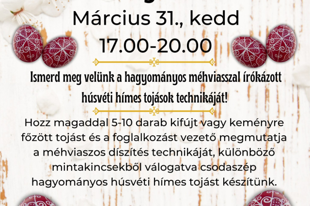 Írókázott tojásfestés