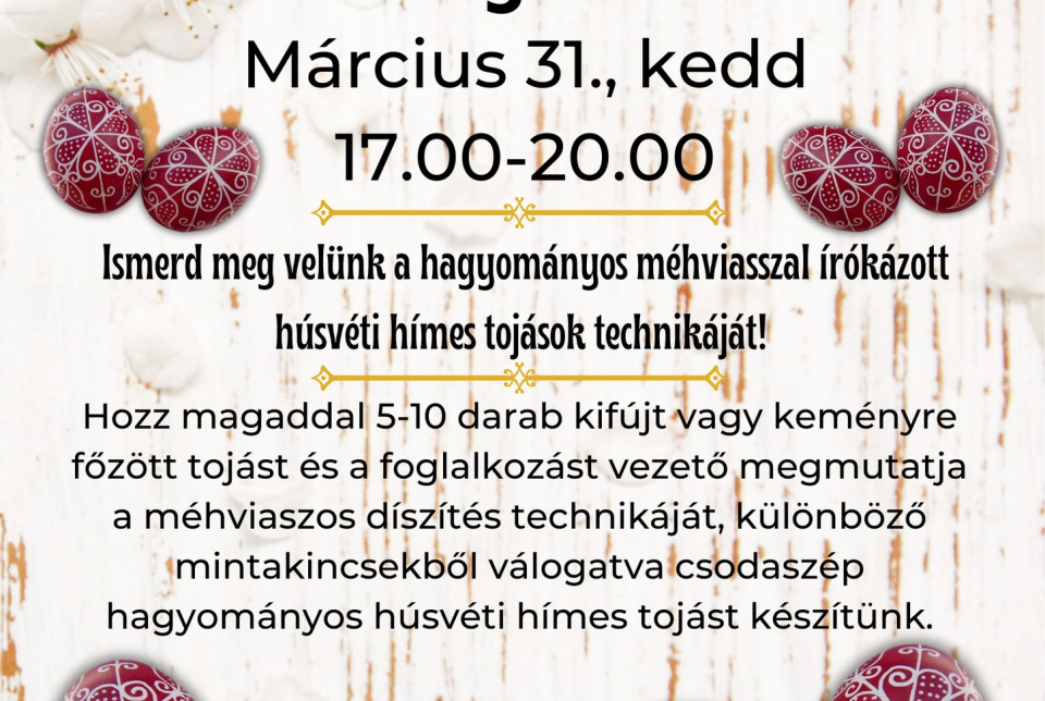 Írókázott tojásfestés